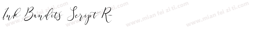 Ink Bandits Script R字体转换
